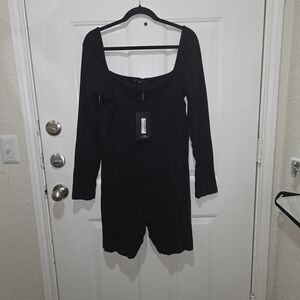 PrettyLittleThing Black Plus Size Top